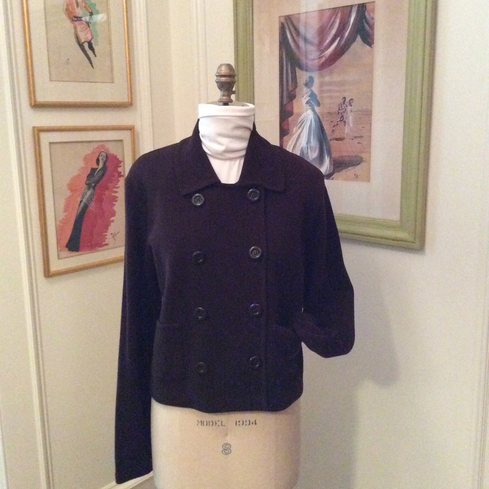 Double Breasted Wool Pea Coat Jacket. - image 1